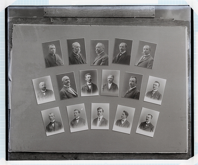 16 poprsí - muži  Na krabičce 433, 277 v kruhu, 7ks Tabla 1903-1907, 3ck výstavy soběslavské Na re... Tábor