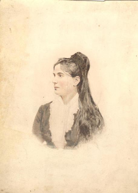 možná Kateřina nebo její sestra Marie manželka Karla Němce   Kateřina Šechtlová,kolorovaná