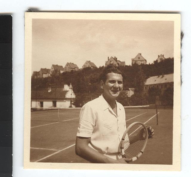 Josef Šechtl na tenise   Marie Šechtlová,tenis