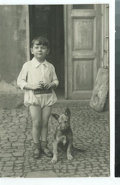 Josef Šechtl a pes   portrét