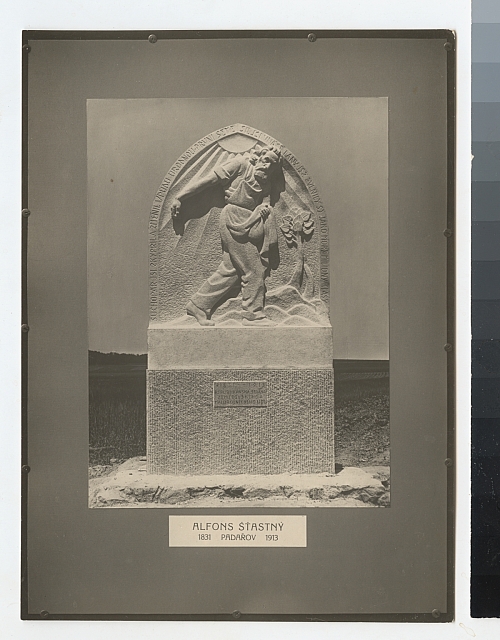 pomník Alfonse Šťastného   socha