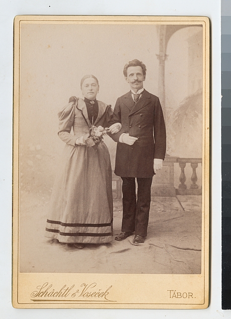 kabintka, Jan Chalupný s manželkou   portrét