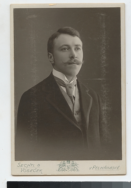 portrét 10.9. 1910 asi Barták   portrét