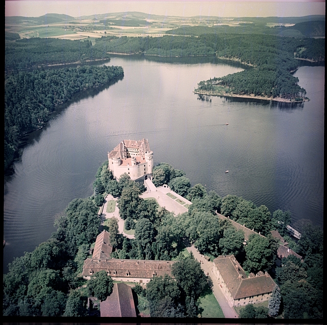 Orlík   Tábor,letecký snímek