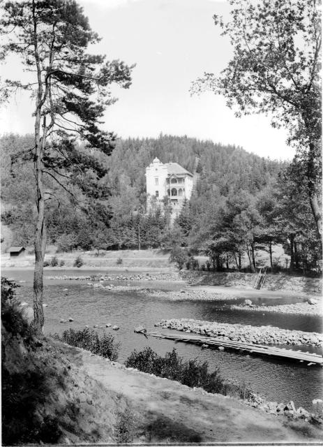 Hoffmannova vila   Tábor,Hoffmannova vila,Lužnice,Oskar Nedbal,řeka,krajina