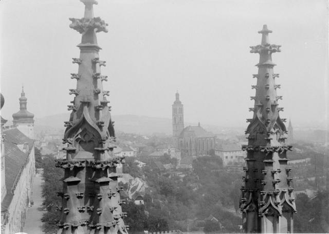Kutná hora, pohled z chrámu sv. Barbory