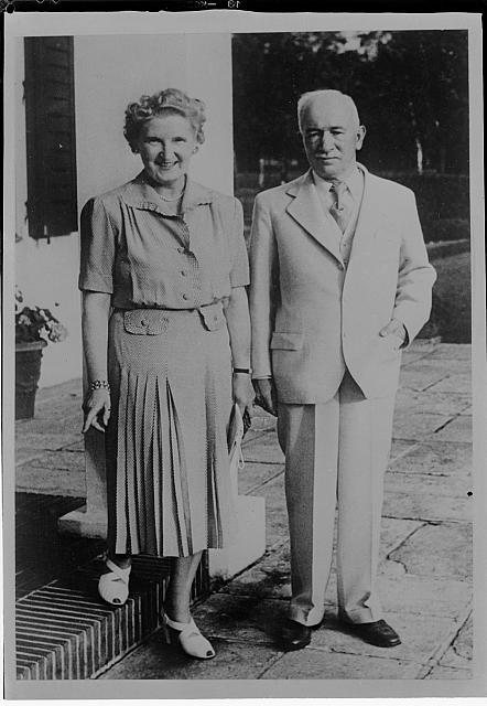 prezident Beneš s paní Hanou, reprodukce   Edvard Beneš,prezident,Sezimovo Ústí