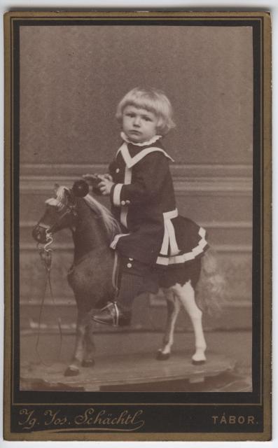 dítě na houpacím koníčku   dítě,hračka,kůň