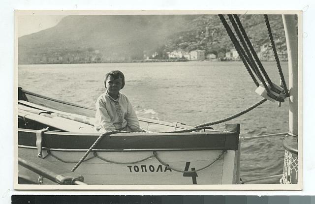 Josef Šechtl na lodi   portrét