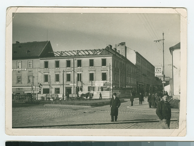 Křižíkovo náměstí 5. 3. 1938   stavba