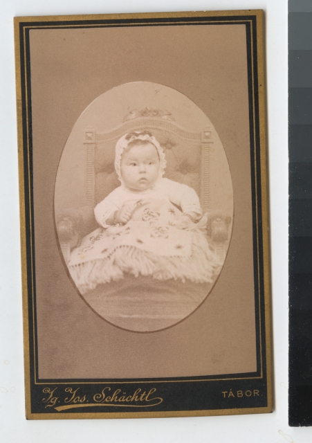 neznámé dítě  nar 10.5. fot 15.9. 1884 portrét