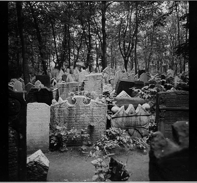 Židovský hřbitov  na obálce hřbitovy Židovský,Malostranský Praha