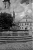 Tábor,krásné mraky na Žižkově náměstí (in Czech), keywords: Tábor, square
