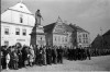 Tábor, 20.9.1934 loučení s 48/II plukem (in Czech), keywords: Tábor, vojsko, square, festival