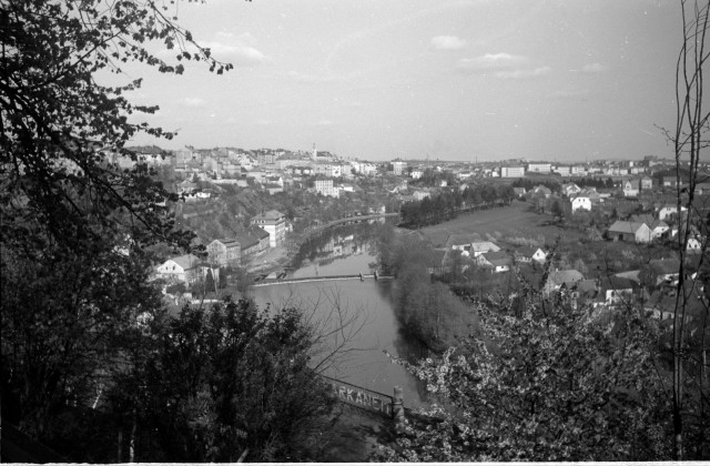 Tábor (in Czech), keywords: Tábor, Lužnice, river  Tábor, Lužnice, river