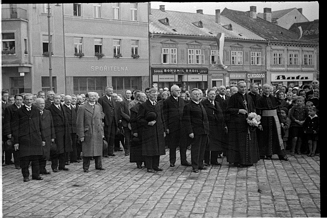Kardinál Karel Kašpar v Pelhřimově 4.9. 1934 (in Czech), keywords: kardinál Karel Kašpar, Pelhřimov, Vaněk  kardinál Karel Kašpar, Pelhřimov, Vaněk