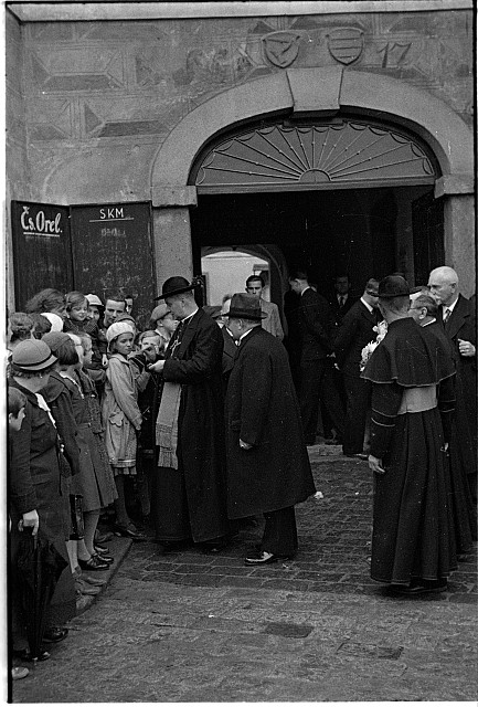 Kardinál Karel Kašpar v Pelhřimově 4.9. 1934  (in Czech), keywords: kardinál Karel Kašpar, Pelhřimov, Vaněk  kardinál Karel Kašpar, Pelhřimov, Vaněk