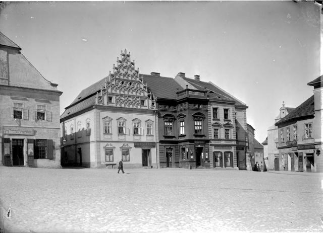  náměstí - sever (in Czech), keywords: Tábor, square, Ctibor house  Tábor, square, Ctibor house