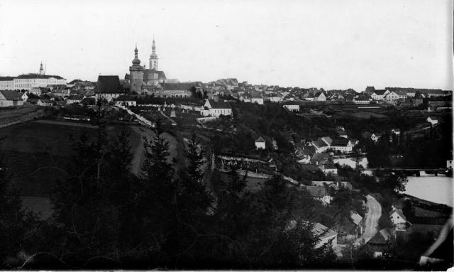 Tábor - celkový pohled s cibulí na Kotnově 1868 (in Czech), keywords: whole, Tábor
