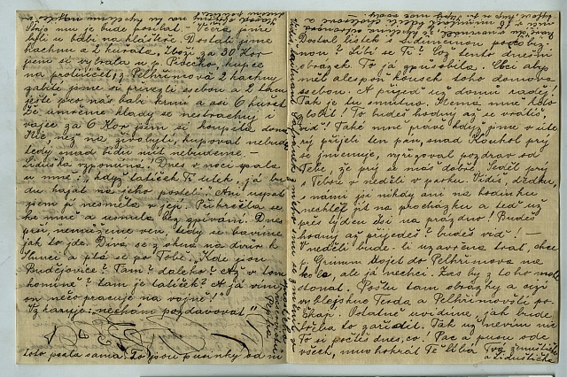 dopis Aninky Josefovi Jindřichovi Šechtlovi (in Czech), keywords: Šechtl