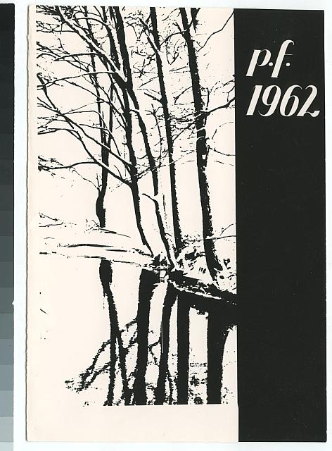 P.F. 1962 (in Czech), keywords: novoročenka  novoročenka