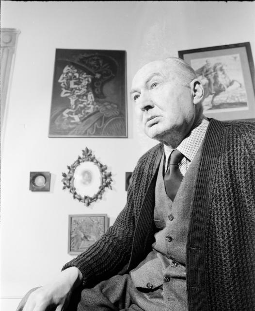 Profesor Zdeněk Sklenář (15.4. 1910-19.4. 1986), český malíř, grafik a ilustrátor (in Czech), keywords: portrait, Zdeněk Sklenář  portrait, Zdeněk Sklenář