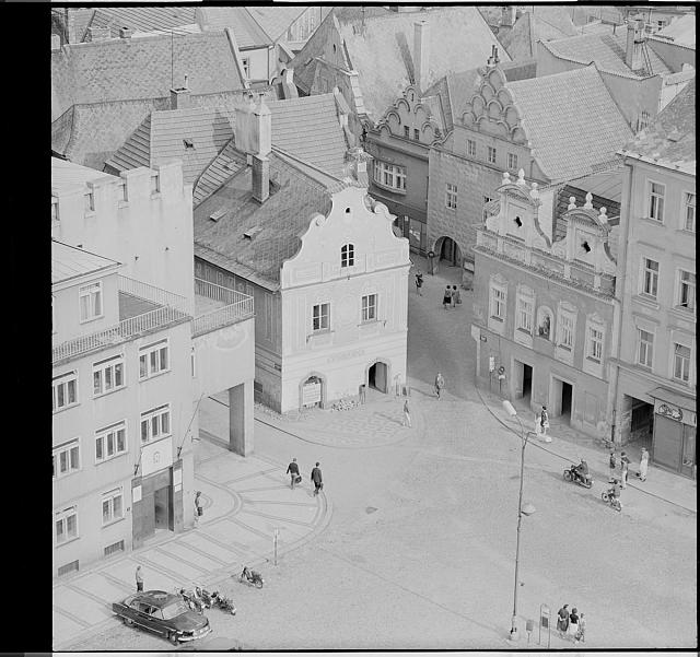 pohled do Pražské ulice (in Czech), keywords: Tábor  Tábor