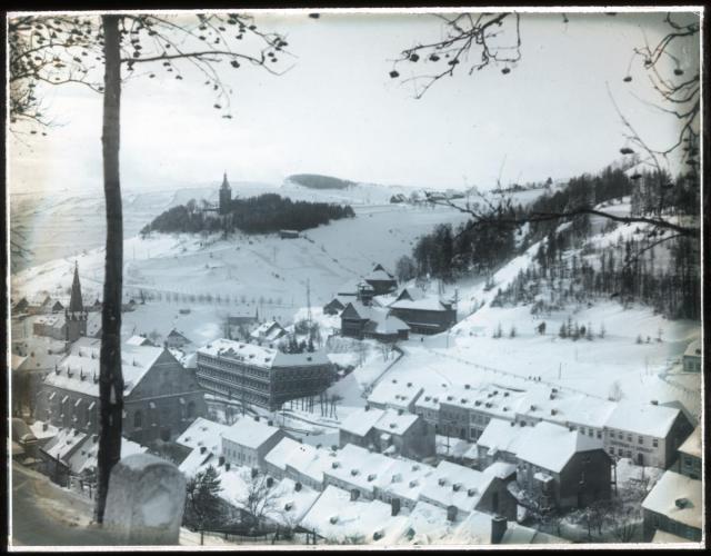 Zima, Jáchymov (in Czech), keywords: city, landscape, winter, mountains